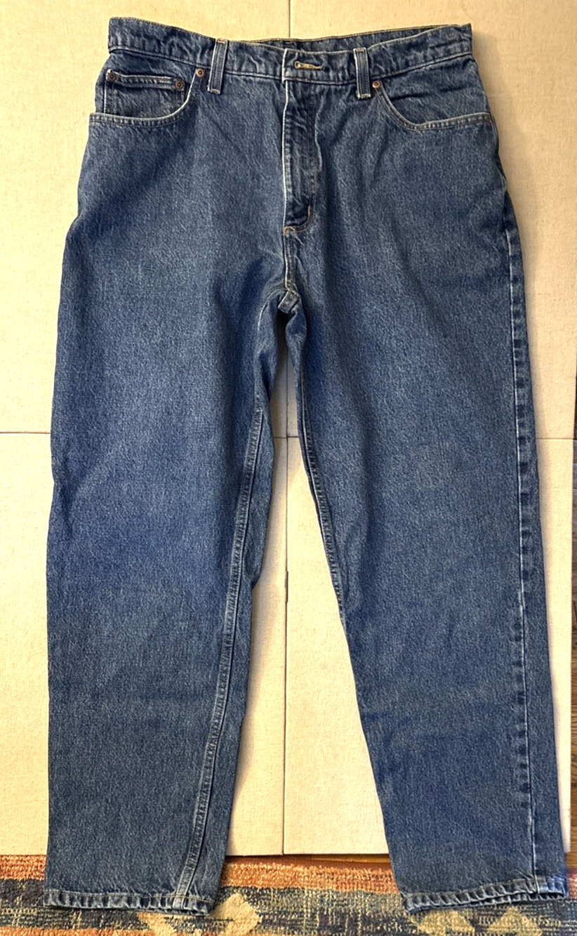 Lands End Men's Jeans Square Rigger Traditional Fit Adult - Size 35, Inseam 30